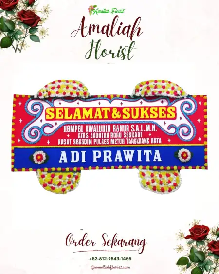 Papan Bunga Ucapan Selamat Hanum